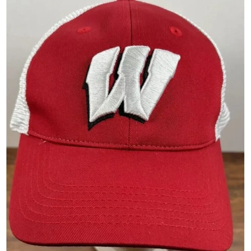 NEW‎ Vintage Imperial Headwear Wisconsin Badgers Snapback Hat Cap Made In USA